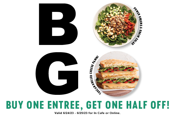  BUY ONE ENTREE, GET ONE HALF OFF! VAl 52023 - 612072 for I Gate o Onins 